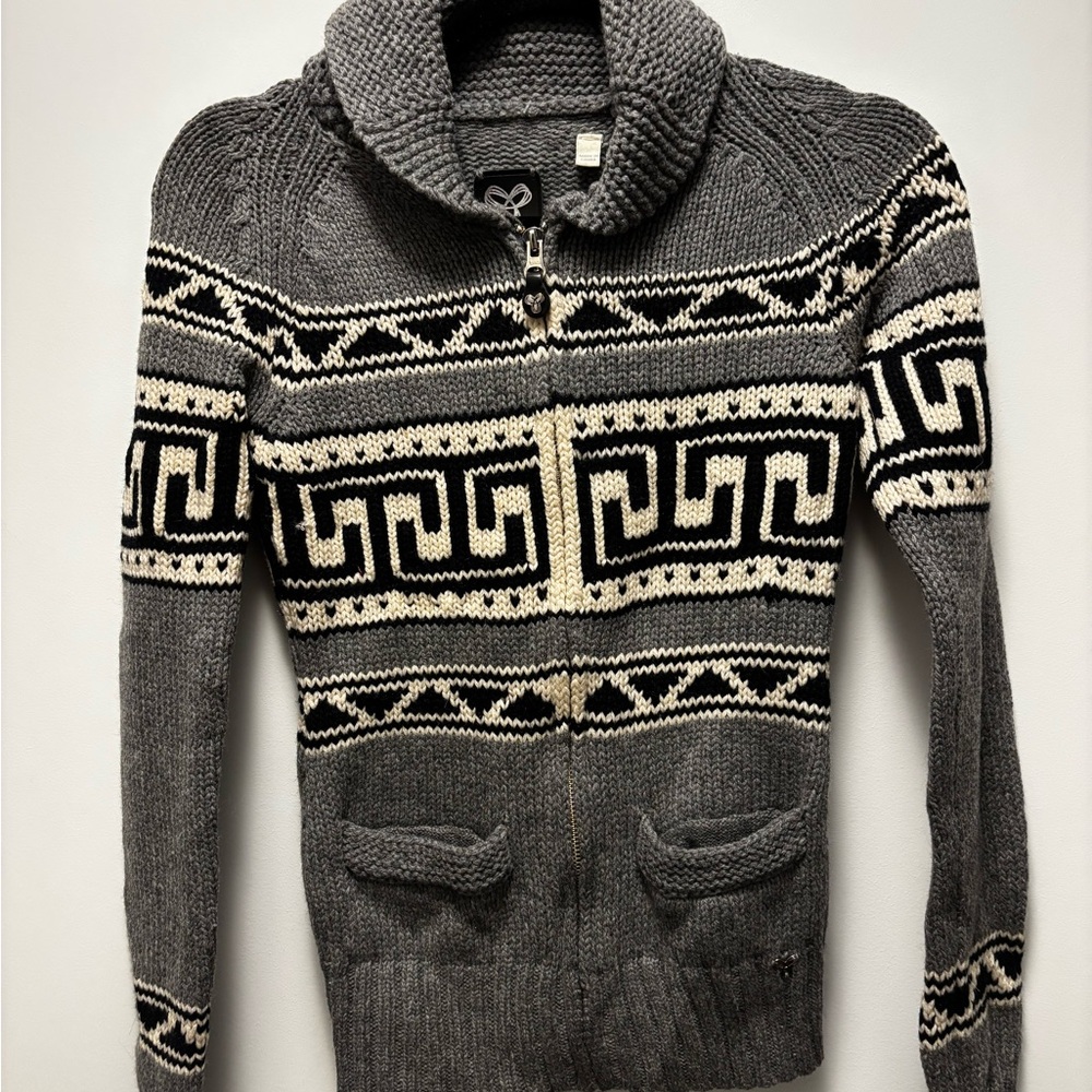 TNA wool cowichan cardigan